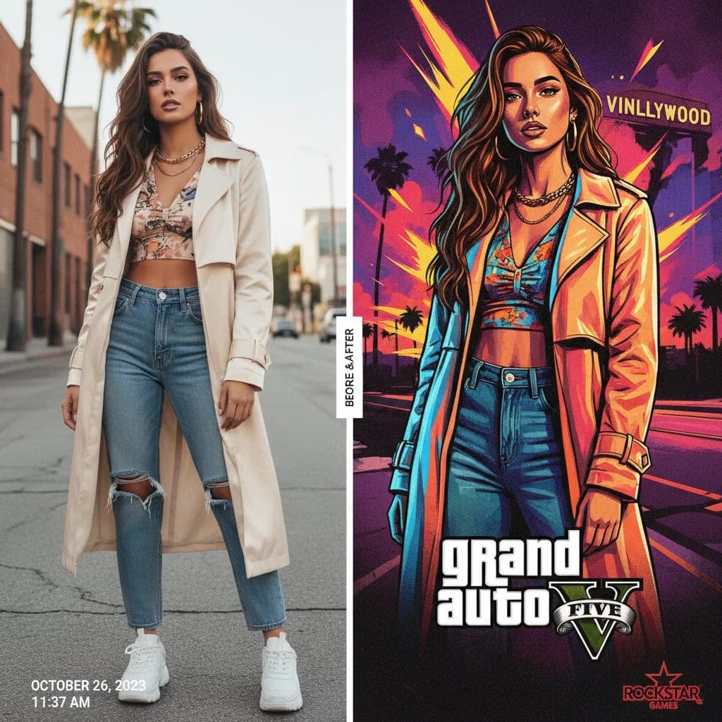 Фото в стиле ГТА онлайн — стань персонажем GTA