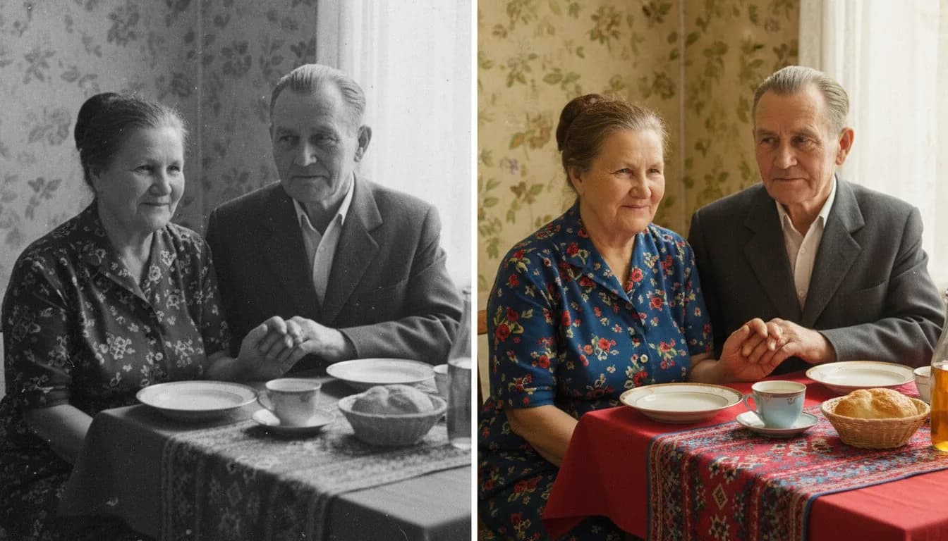 Раскрасить фото онлайн бесплатно — колоризация нейросетью