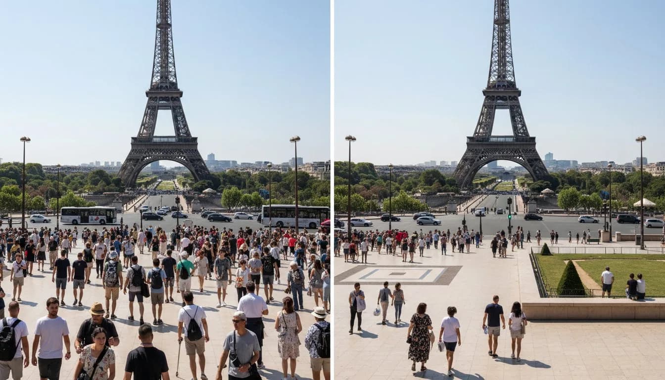 Убрать лишнее с фото онлайн бесплатно — удалить объекты нейросетью