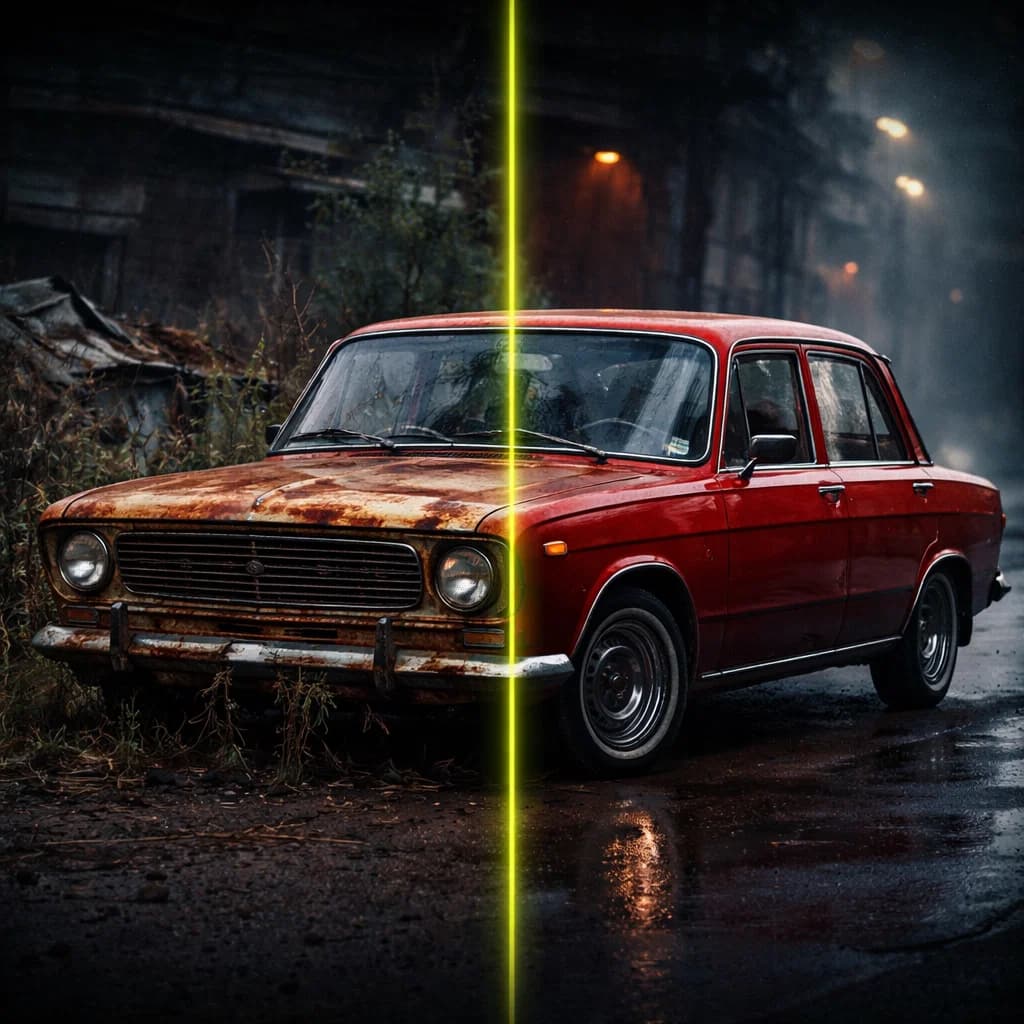 Пример 3 — реставрация авто по фото: результат AI