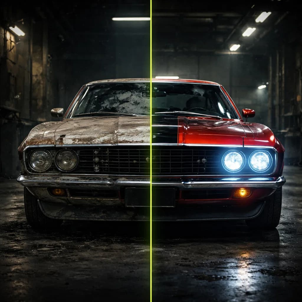 Пример 5 — реставрация авто по фото: результат AI