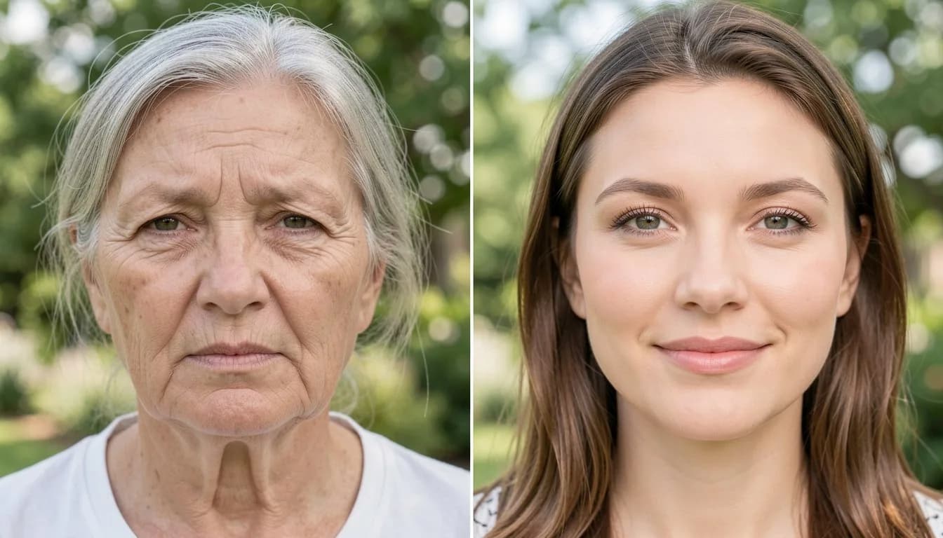 Омолодить лицо на фото онлайн — до и после нейросеть